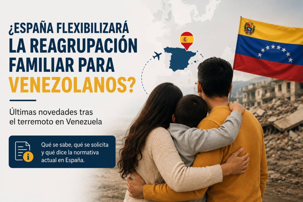 ¿España podría flexibilizar la reagrupación familiar para venezolanos tras el terremoto?